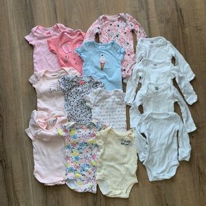 Newborn Girl Onesie Bundle